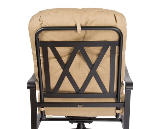 Cortland Hig Back Swivel Dining Arm Chair by Woodard - Image 11